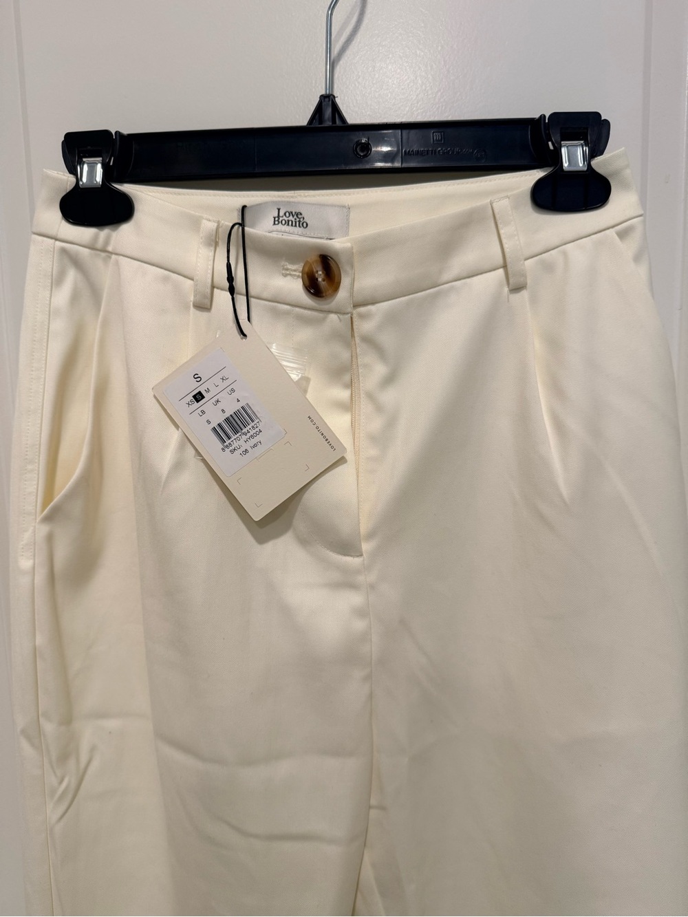 Love Bonito Oat Tailored Peg Leg Trousers